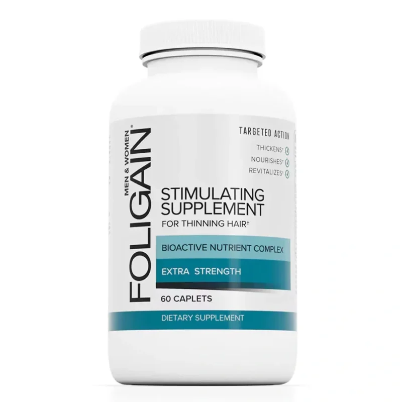 FOLIGAIN Stimulating Supplement For Thinning Hair, 60 Capsules